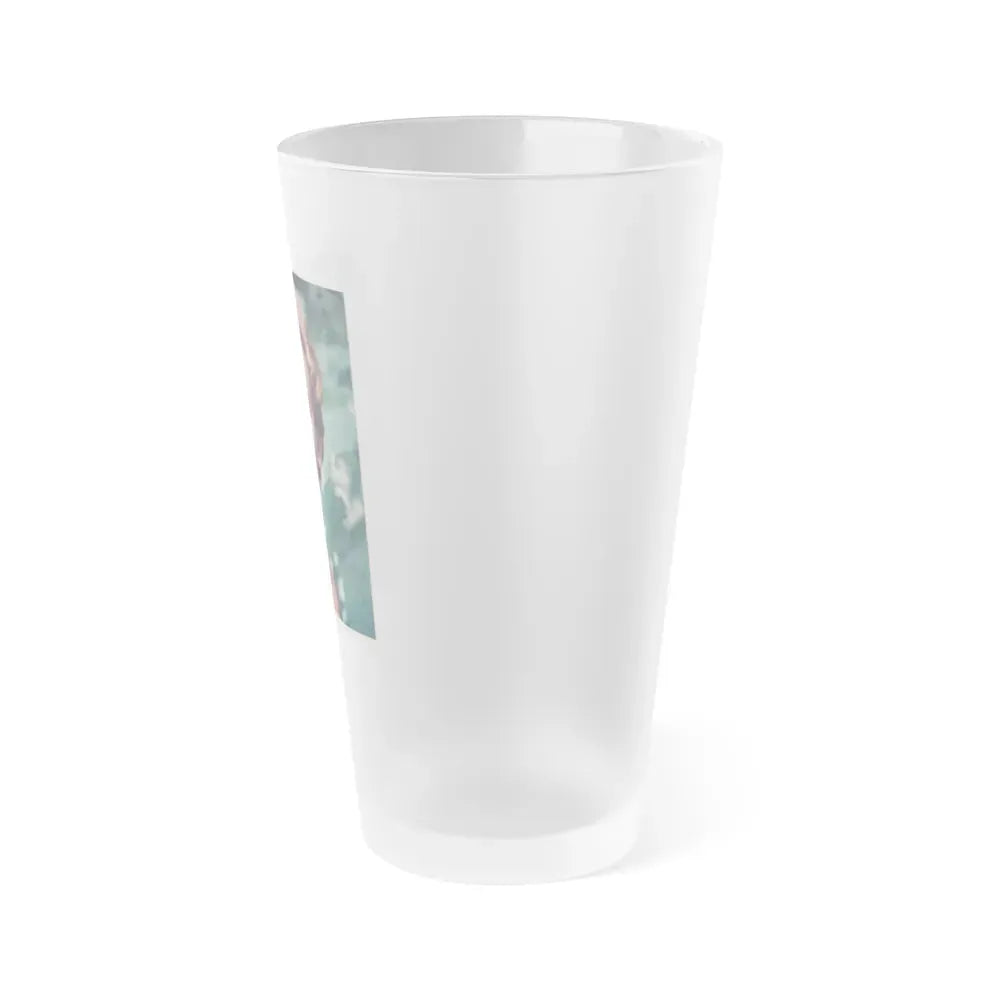 Janette Scott #08 (Vintage Female Icon) Frosted Pint Glass 16oz - Go Mug Yourself