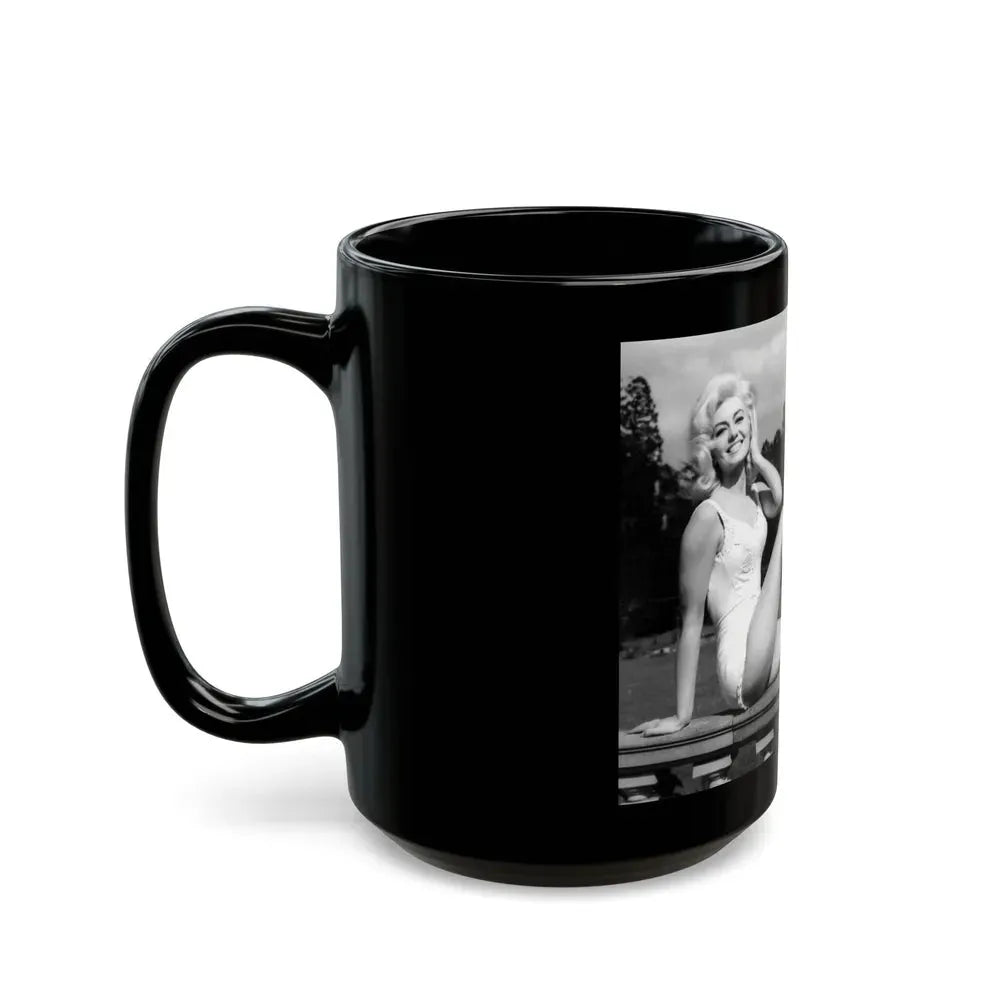 Janette Scott #10 (Vintage Female Icon) Black Coffee Mug - Go Mug Yourself