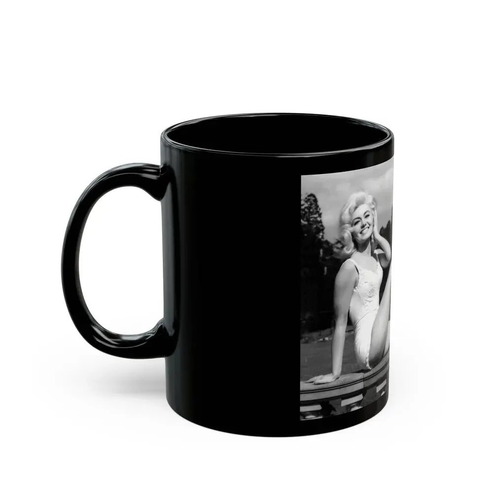 Janette Scott #10 (Vintage Female Icon) Black Coffee Mug - Go Mug Yourself
