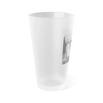 Janette Scott #10 (Vintage Female Icon) Frosted Pint Glass 16oz - Go Mug Yourself