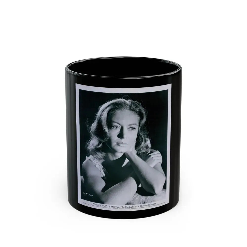 Janette Scott #20 (Vintage Female Icon) Black Coffee Mug 11oz - Go Mug Yourself