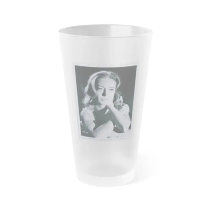 Janette Scott #20 (Vintage Female Icon) Frosted Pint Glass 16oz 16oz Frosted - Go Mug Yourself