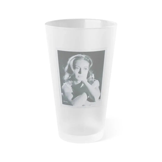 Janette Scott #20 (Vintage Female Icon) Frosted Pint Glass 16oz 16oz Frosted - Go Mug Yourself
