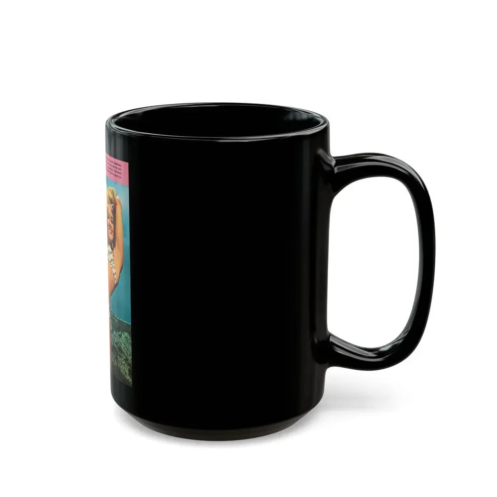 Janette Scott #23 (Vintage Female Icon) Black Coffee Mug - Go Mug Yourself