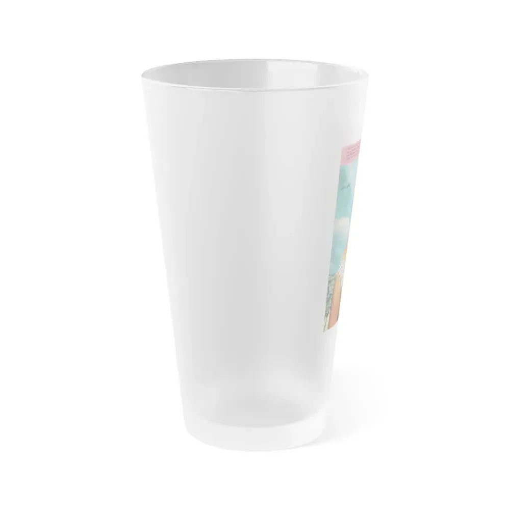 Janette Scott #23 (Vintage Female Icon) Frosted Pint Glass 16oz - Go Mug Yourself