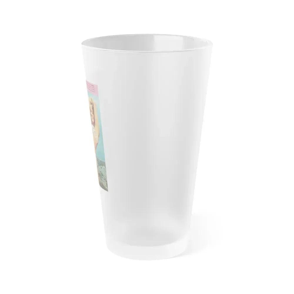 Janette Scott #23 (Vintage Female Icon) Frosted Pint Glass 16oz - Go Mug Yourself