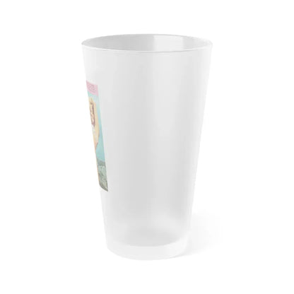Janette Scott #23 (Vintage Female Icon) Frosted Pint Glass 16oz - Go Mug Yourself