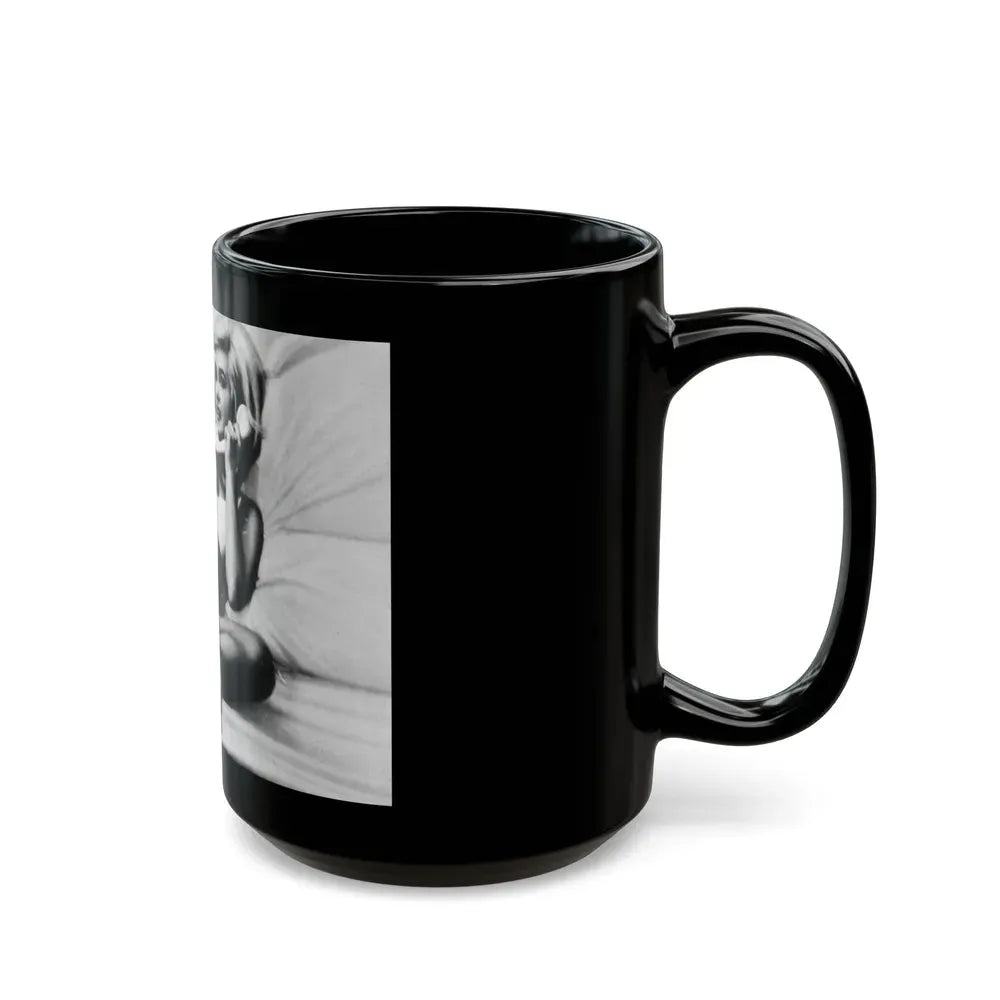 Janette Scott #28 (Vintage Female Icon) Black Coffee Mug - Go Mug Yourself