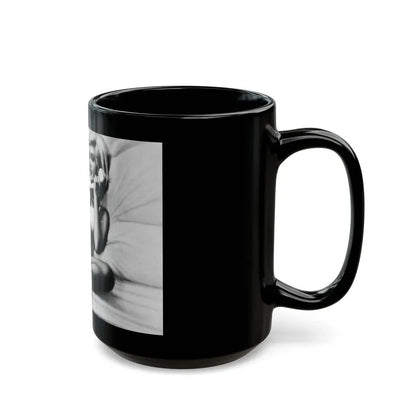 Janette Scott #28 (Vintage Female Icon) Black Coffee Mug - Go Mug Yourself