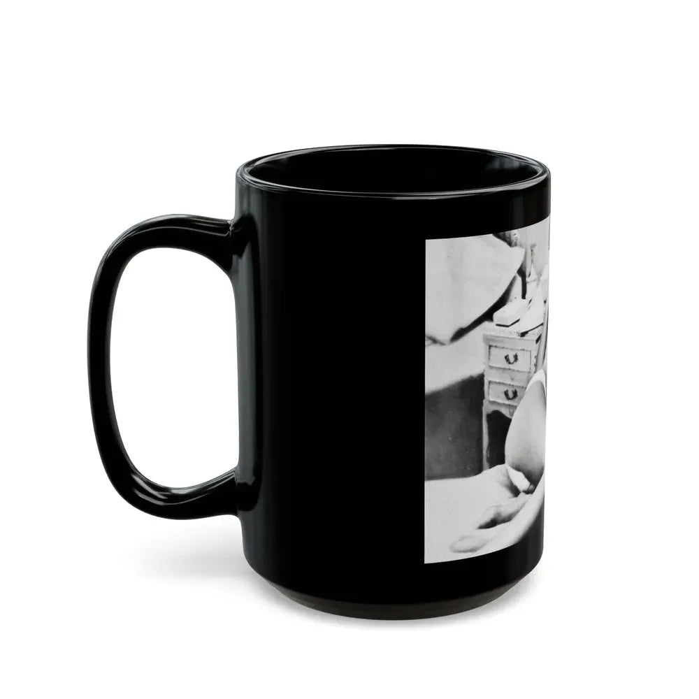 Janette Scott #28 (Vintage Female Icon) Black Coffee Mug - Go Mug Yourself