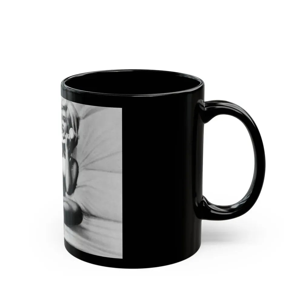 Janette Scott #28 (Vintage Female Icon) Black Coffee Mug - Go Mug Yourself