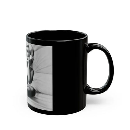 Janette Scott #28 (Vintage Female Icon) Black Coffee Mug - Go Mug Yourself