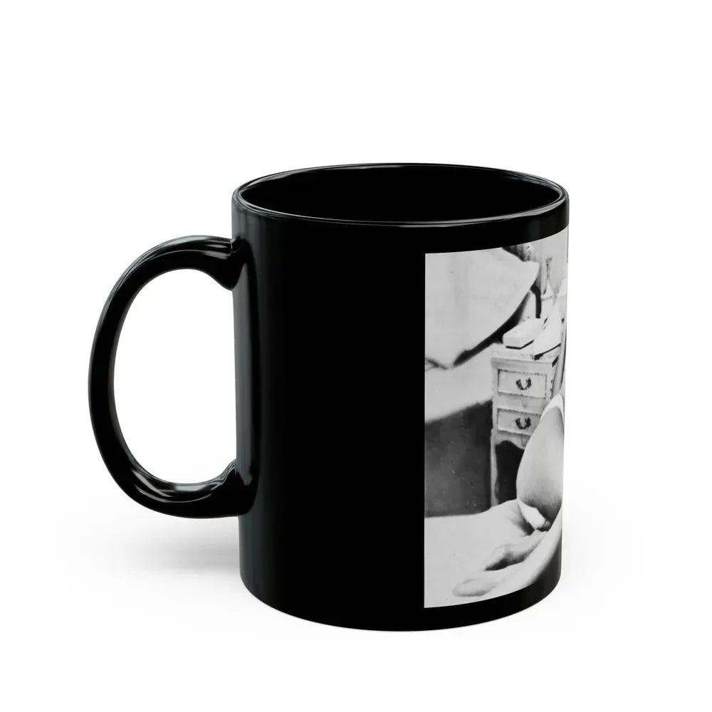 Janette Scott #28 (Vintage Female Icon) Black Coffee Mug - Go Mug Yourself