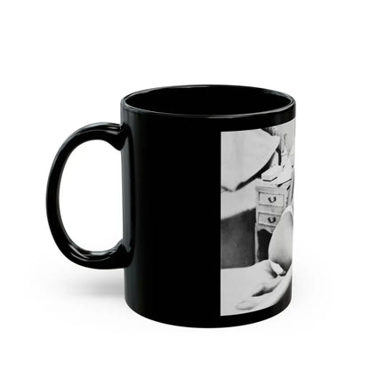 Janette Scott #28 (Vintage Female Icon) Black Coffee Mug - Go Mug Yourself