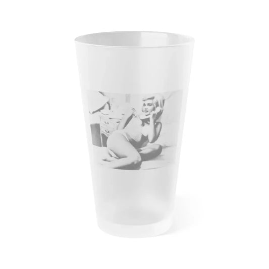 Janette Scott #28 (Vintage Female Icon) Frosted Pint Glass 16oz 16oz Frosted - Go Mug Yourself
