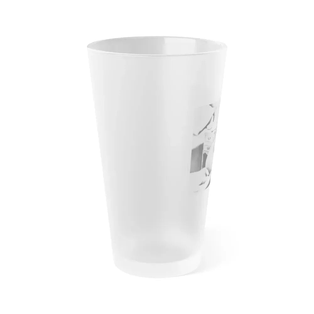 Janette Scott #28 (Vintage Female Icon) Frosted Pint Glass 16oz - Go Mug Yourself