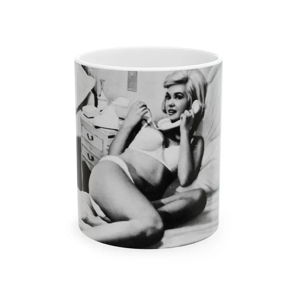 Janette Scott #28 (Vintage Female Icon) White Coffee Mug 11oz - Go Mug Yourself