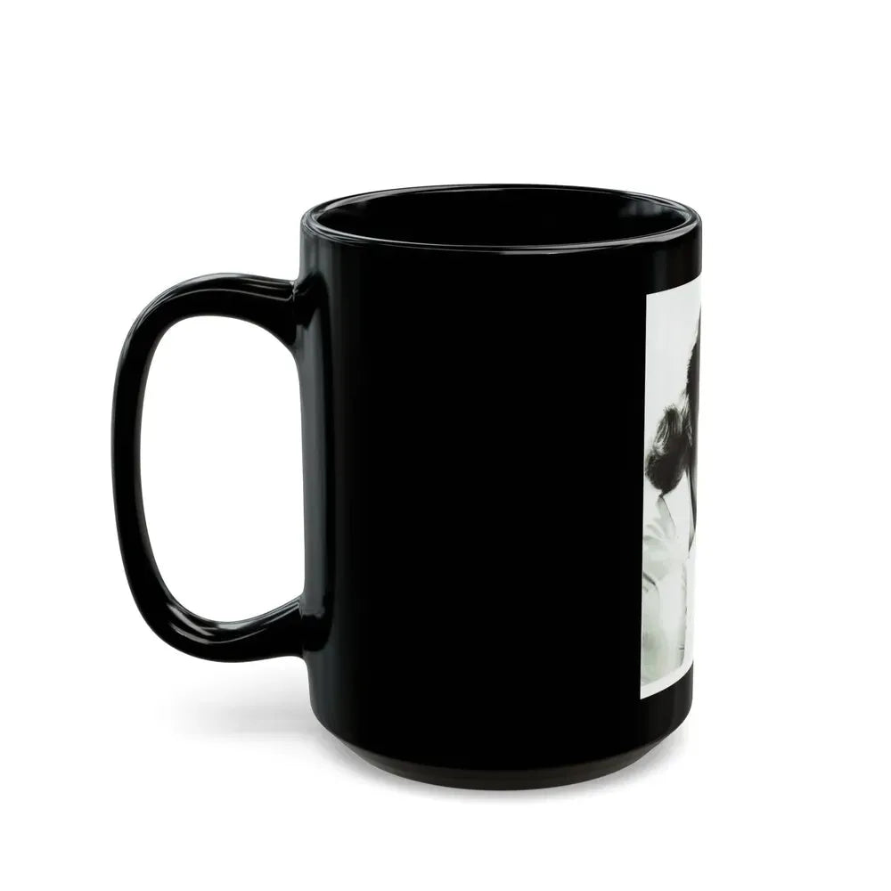 Janette Scott #29 (Vintage Female Icon) Black Coffee Mug - Go Mug Yourself