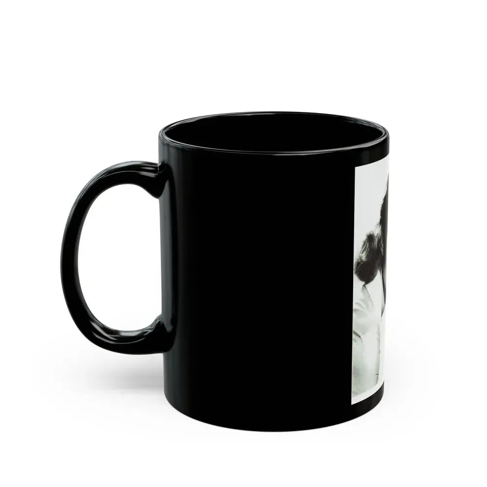 Janette Scott #29 (Vintage Female Icon) Black Coffee Mug - Go Mug Yourself