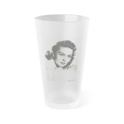 Janette Scott #29 (Vintage Female Icon) Frosted Pint Glass 16oz 16oz Frosted - Go Mug Yourself