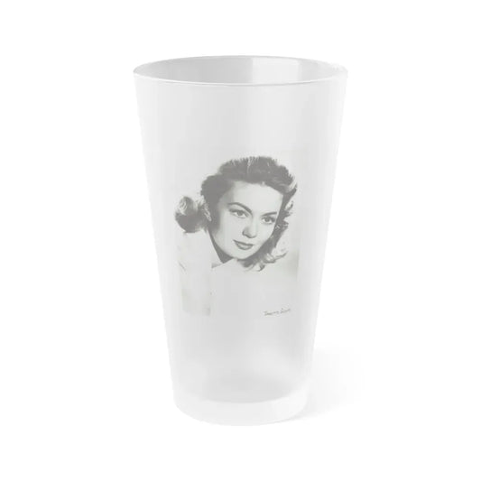 Janette Scott #29 (Vintage Female Icon) Frosted Pint Glass 16oz 16oz Frosted - Go Mug Yourself