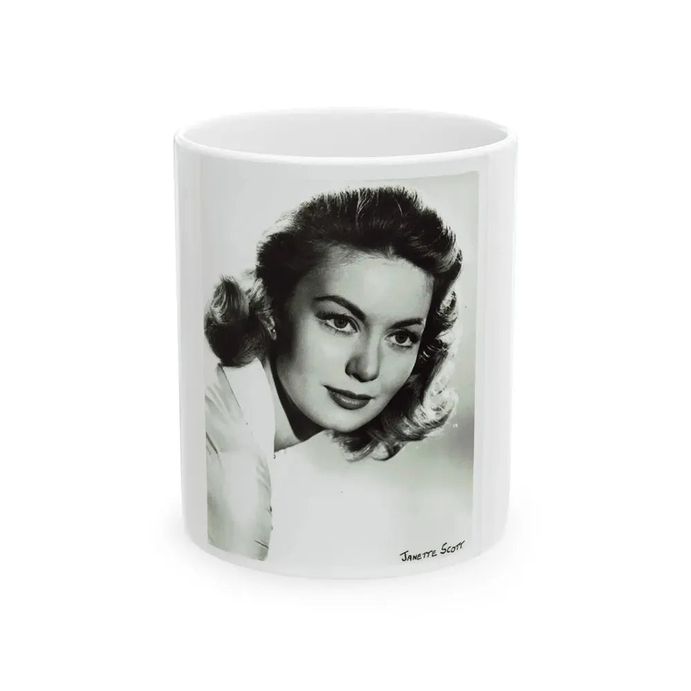 Janette Scott #29 (Vintage Female Icon) White Coffee Mug 11oz - Go Mug Yourself