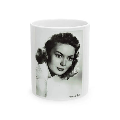 Janette Scott #29 (Vintage Female Icon) White Coffee Mug 11oz - Go Mug Yourself