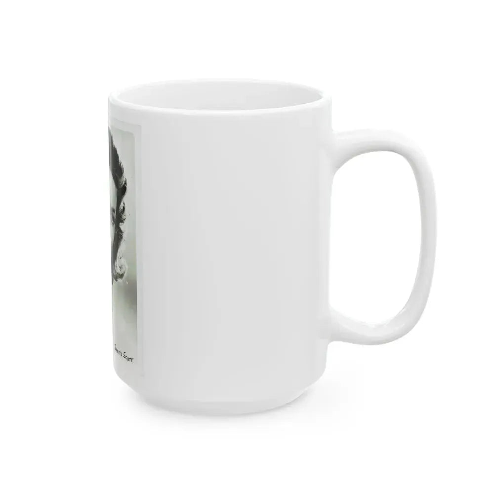 Janette Scott #29 (Vintage Female Icon) White Coffee Mug - Go Mug Yourself