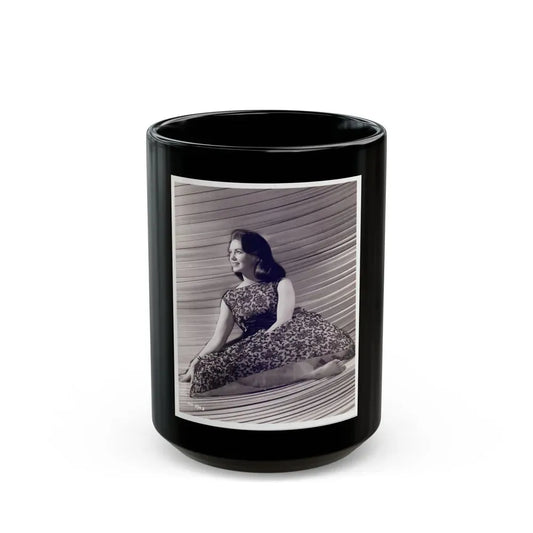 Janette Scott #30 (Vintage Female Icon) Black Coffee Mug 15oz - Go Mug Yourself