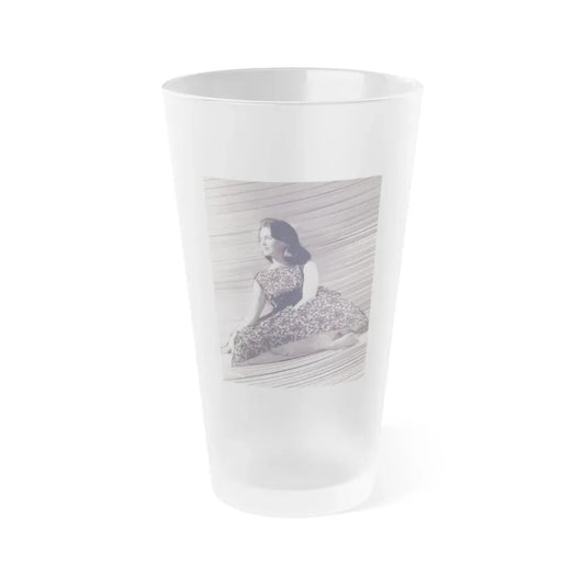 Janette Scott #30 (Vintage Female Icon) Frosted Pint Glass 16oz 16oz Frosted - Go Mug Yourself