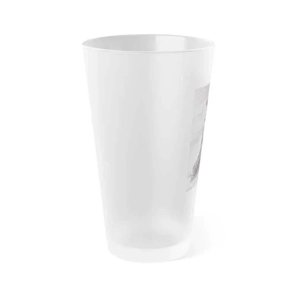 Janette Scott #30 (Vintage Female Icon) Frosted Pint Glass 16oz - Go Mug Yourself