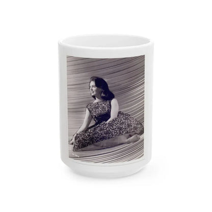 Janette Scott #30 (Vintage Female Icon) White Coffee Mug 15oz - Go Mug Yourself