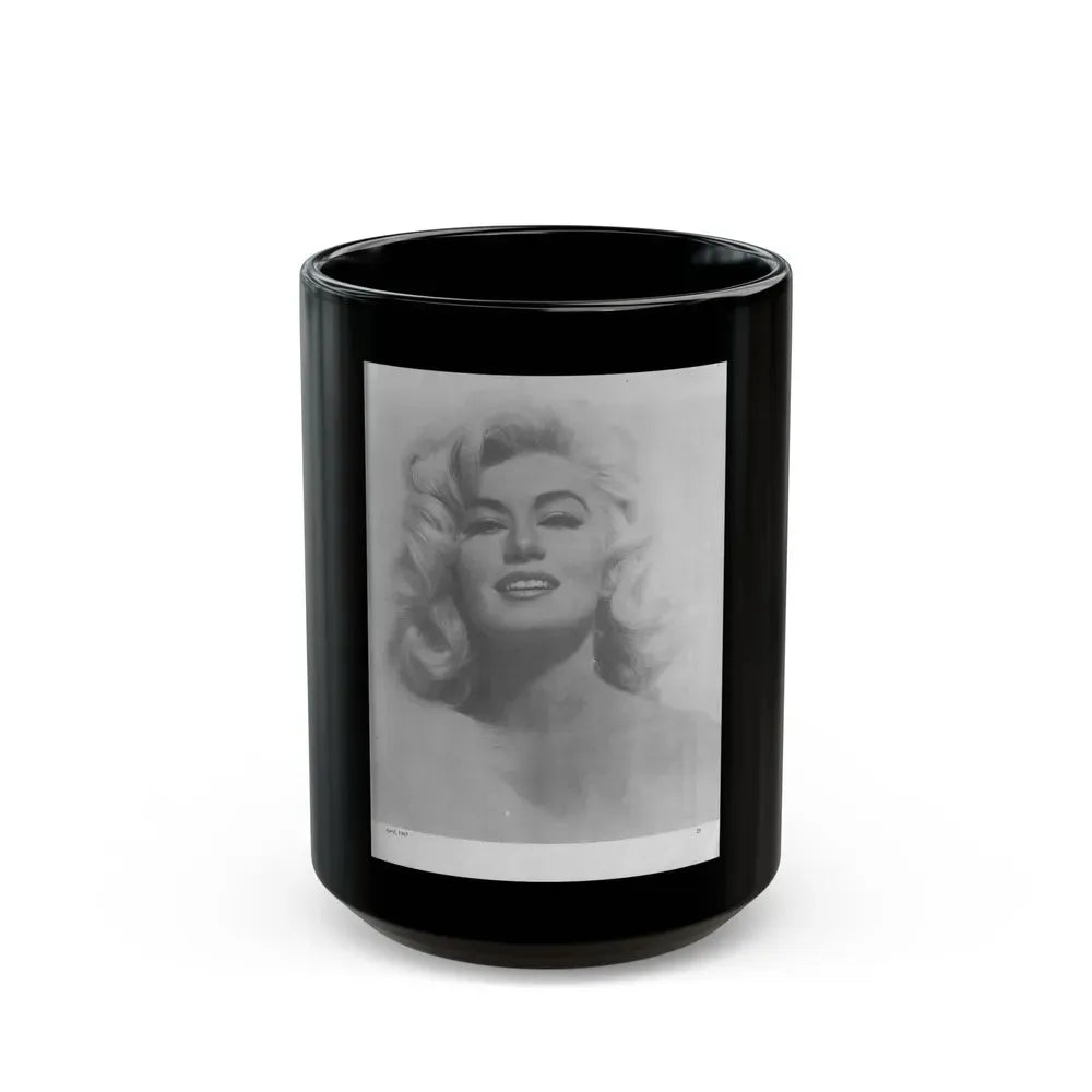 Janette Scott #31 1 (Vintage Female Icon) Black Coffee Mug 15oz - Go Mug Yourself