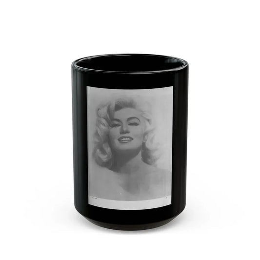 Janette Scott #31 1 (Vintage Female Icon) Black Coffee Mug 15oz - Go Mug Yourself