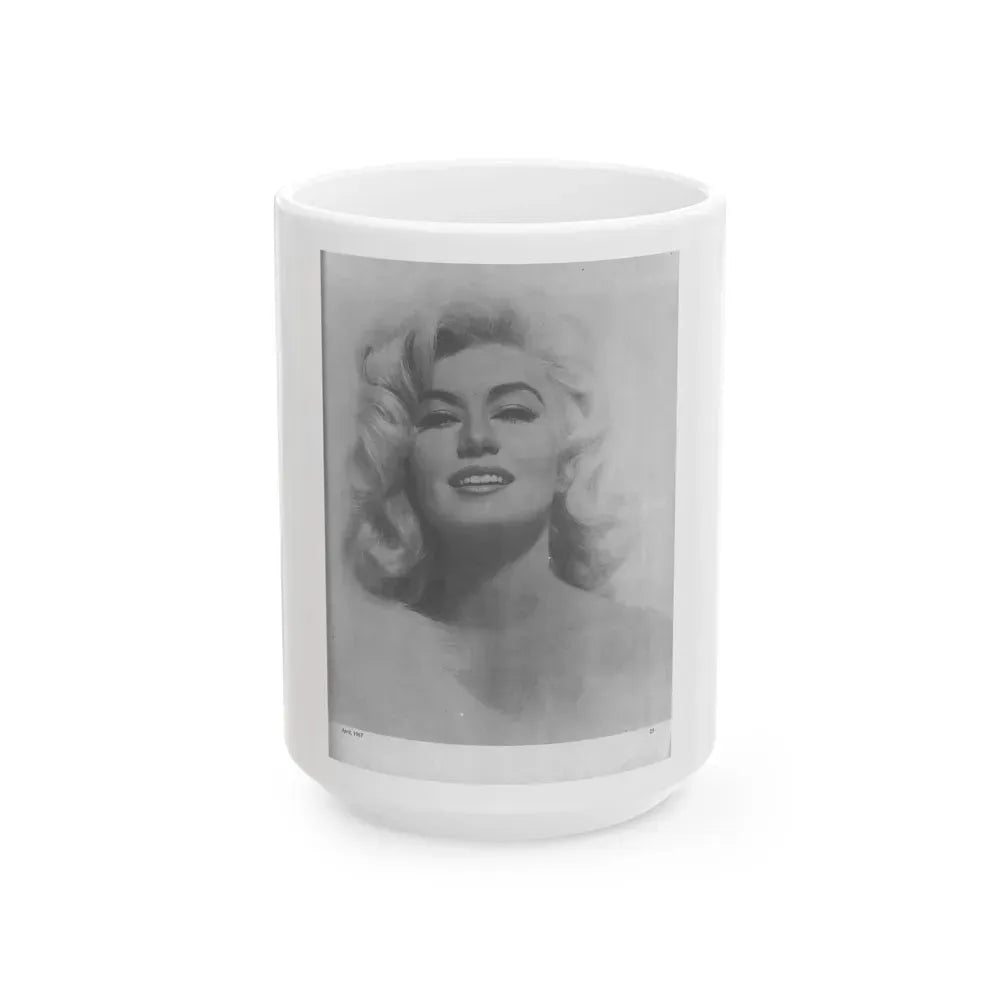 Janette Scott #31 1 (Vintage Female Icon) White Coffee Mug 15oz - Go Mug Yourself