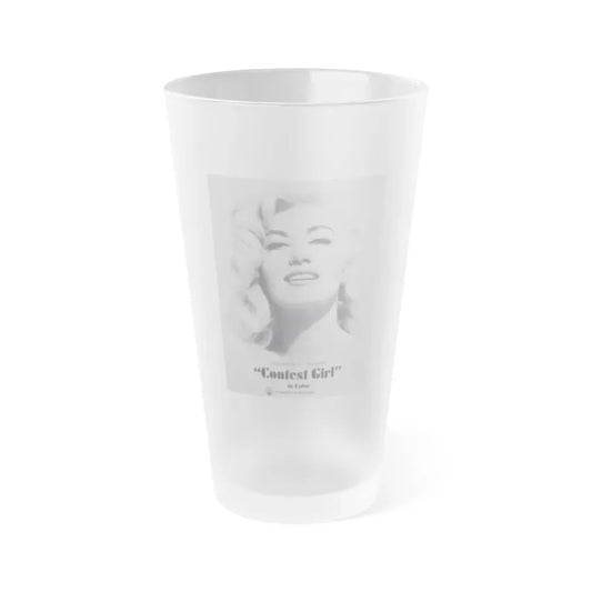 Janette Scott #31 (Vintage Female Icon) Frosted Pint Glass 16oz 16oz Frosted - Go Mug Yourself