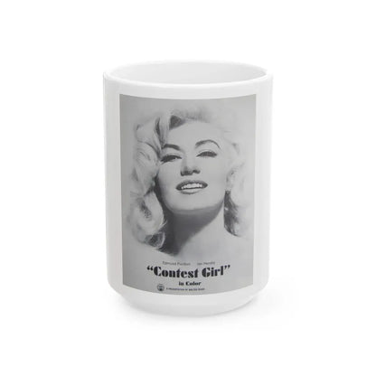 Janette Scott #31 (Vintage Female Icon) White Coffee Mug 15oz - Go Mug Yourself