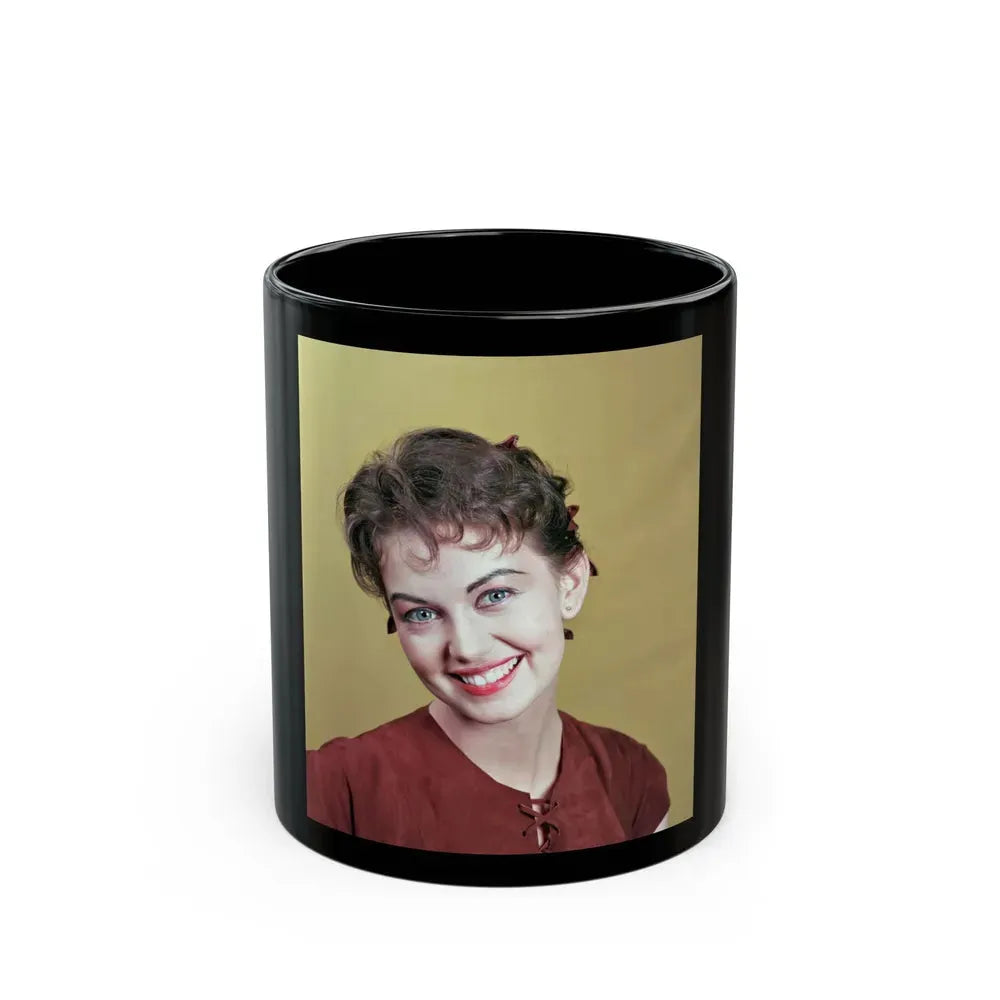 Janette Scott #32 (Vintage Female Icon) Black Coffee Mug 11oz - Go Mug Yourself