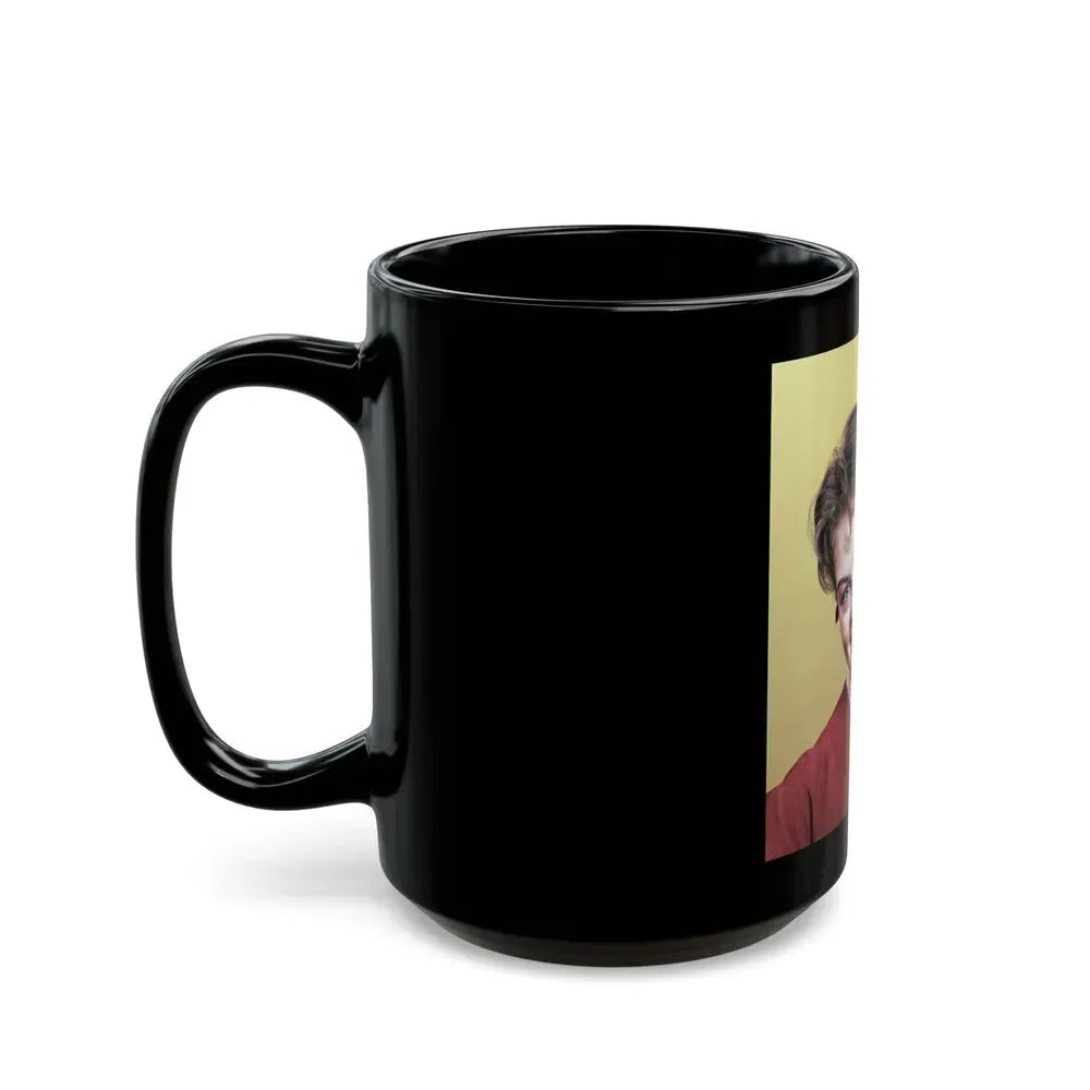 Janette Scott #32 (Vintage Female Icon) Black Coffee Mug - Go Mug Yourself