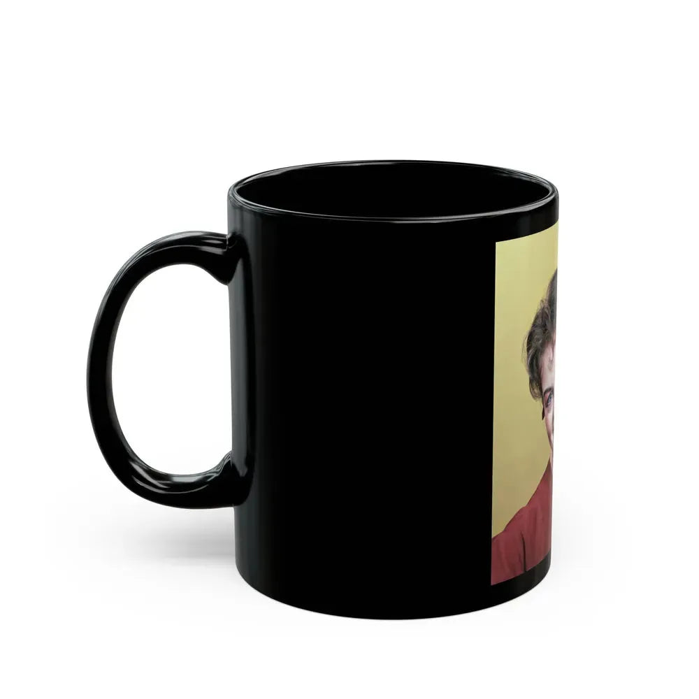 Janette Scott #32 (Vintage Female Icon) Black Coffee Mug - Go Mug Yourself