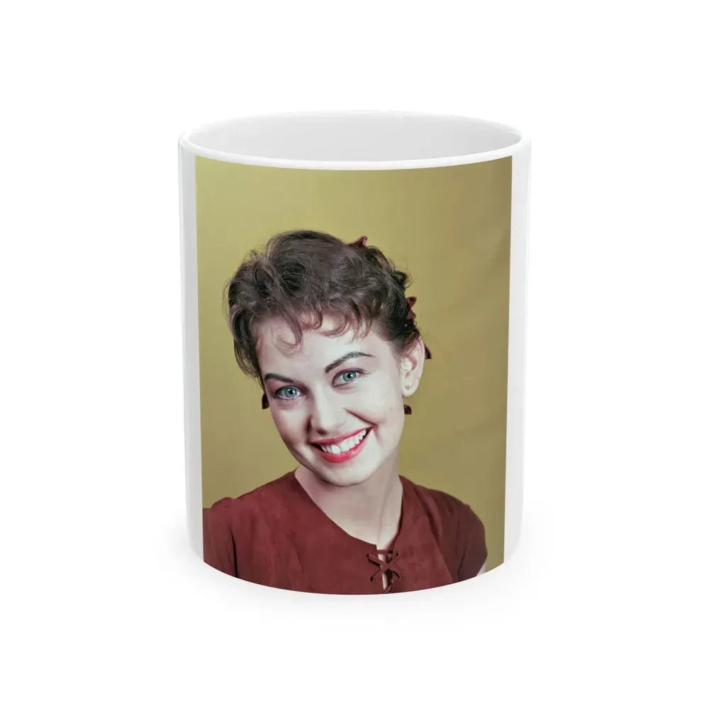 Janette Scott #32 (Vintage Female Icon) White Coffee Mug 11oz - Go Mug Yourself
