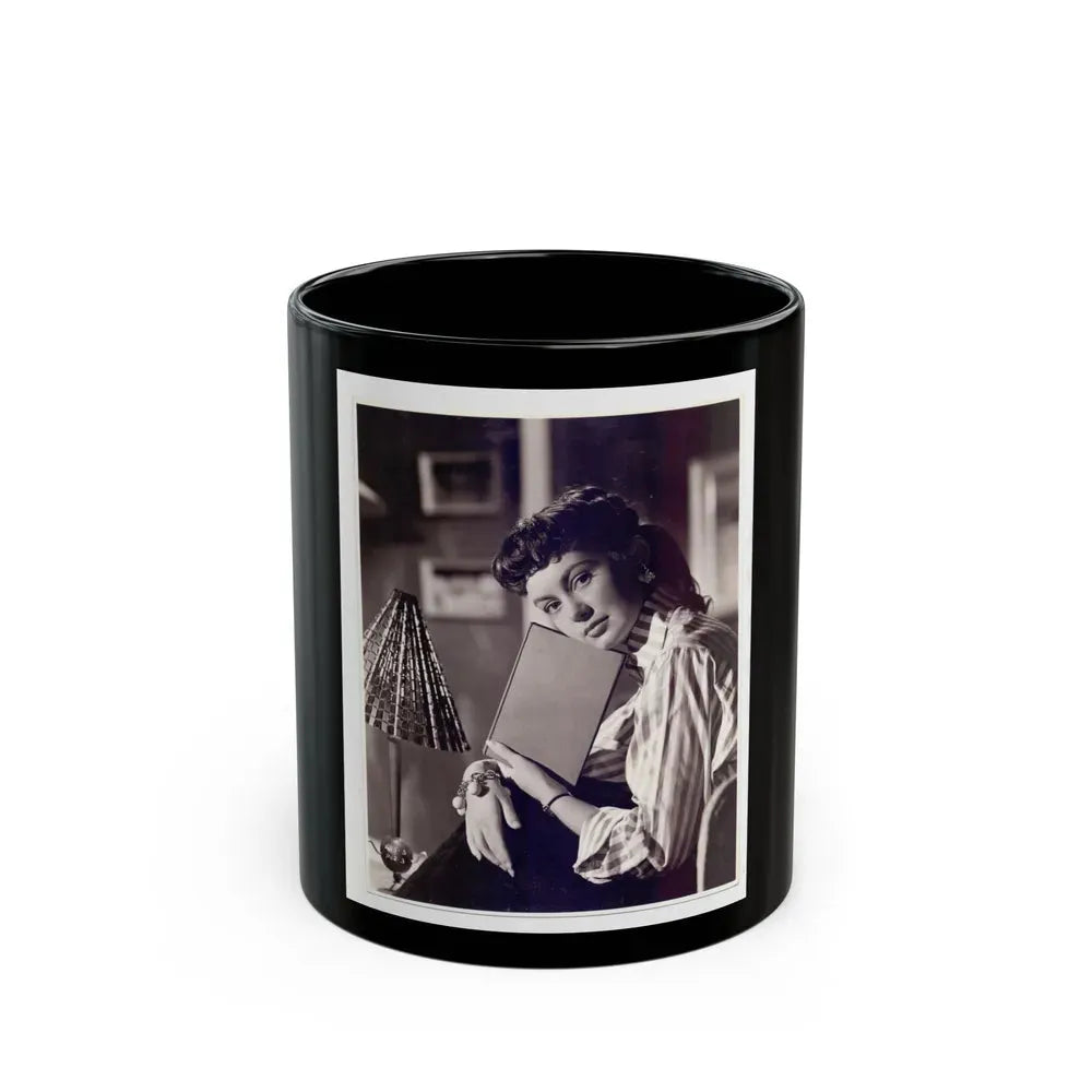 Janette Scott #37 (Vintage Female Icon) Black Coffee Mug 11oz - Go Mug Yourself