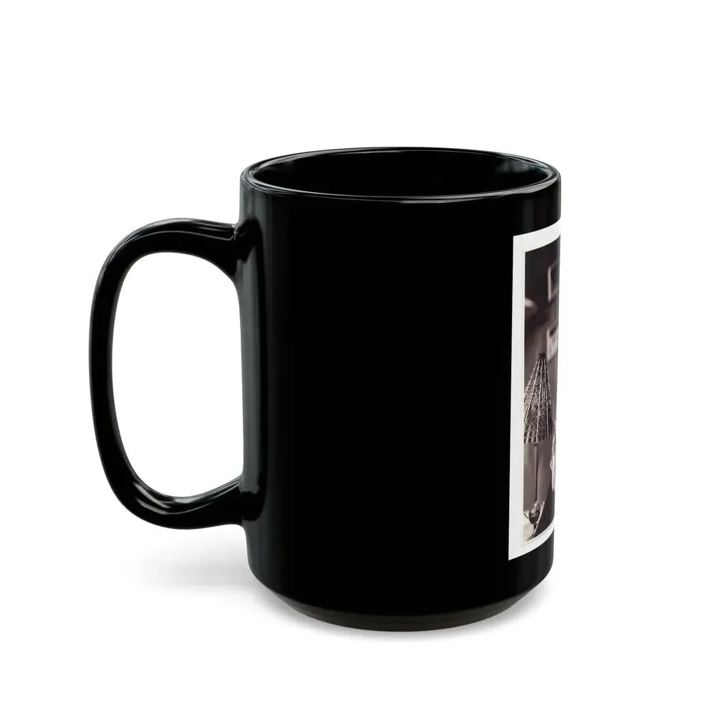 Janette Scott #37 (Vintage Female Icon) Black Coffee Mug - Go Mug Yourself