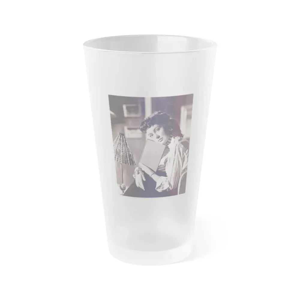 Janette Scott #37 (Vintage Female Icon) Frosted Pint Glass 16oz 16oz Frosted - Go Mug Yourself
