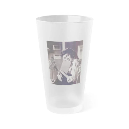Janette Scott #37 (Vintage Female Icon) Frosted Pint Glass 16oz 16oz Frosted - Go Mug Yourself