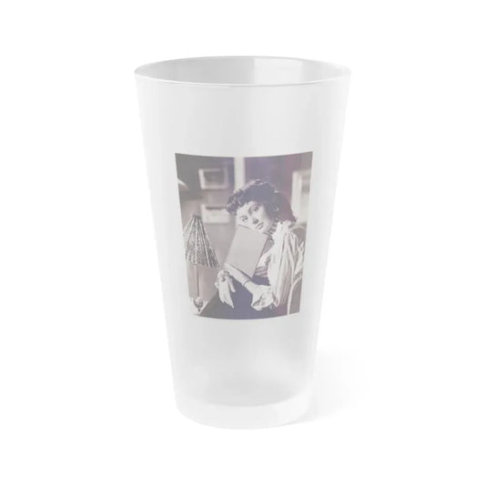 Janette Scott #37 (Vintage Female Icon) Frosted Pint Glass 16oz 16oz Frosted - Go Mug Yourself