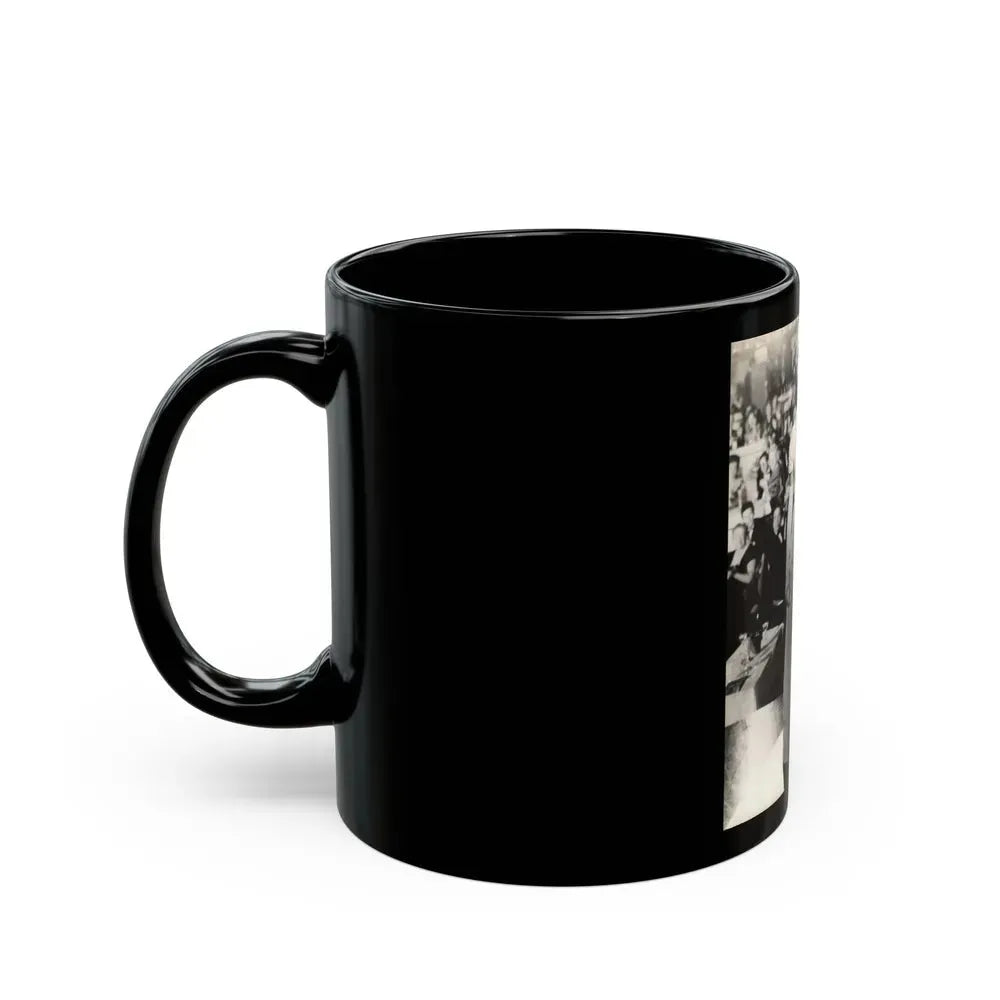 Janette Scott #38 (Vintage Female Icon) Black Coffee Mug - Go Mug Yourself