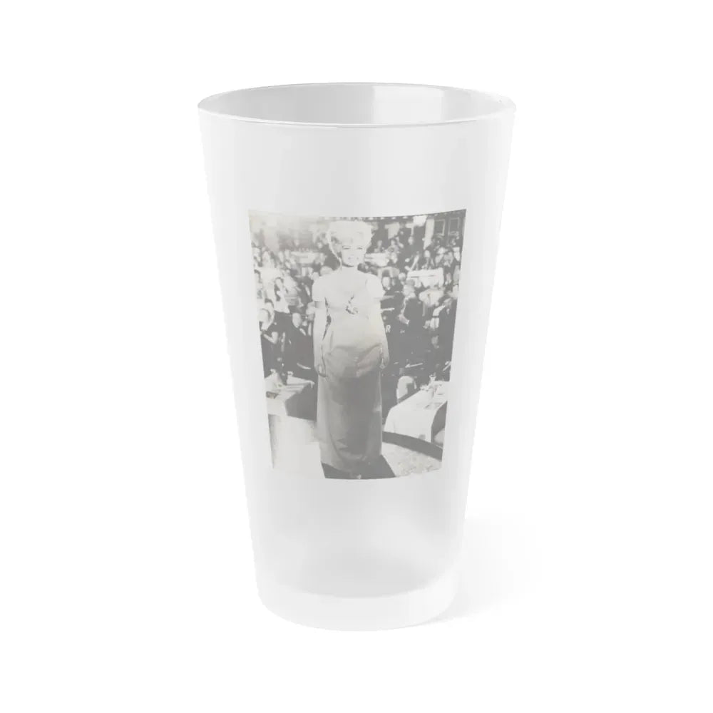 Janette Scott #38 (Vintage Female Icon) Frosted Pint Glass 16oz 16oz Frosted - Go Mug Yourself