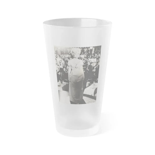 Janette Scott #38 (Vintage Female Icon) Frosted Pint Glass 16oz 16oz Frosted - Go Mug Yourself