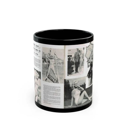 Janette Scott #42 - 5 B&W Photos & Article from Magazine (Vintage Female Icon) Black Coffee Mug 11oz - Go Mug Yourself